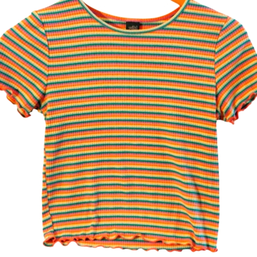 Wild Fable Crop Top Stripped Top